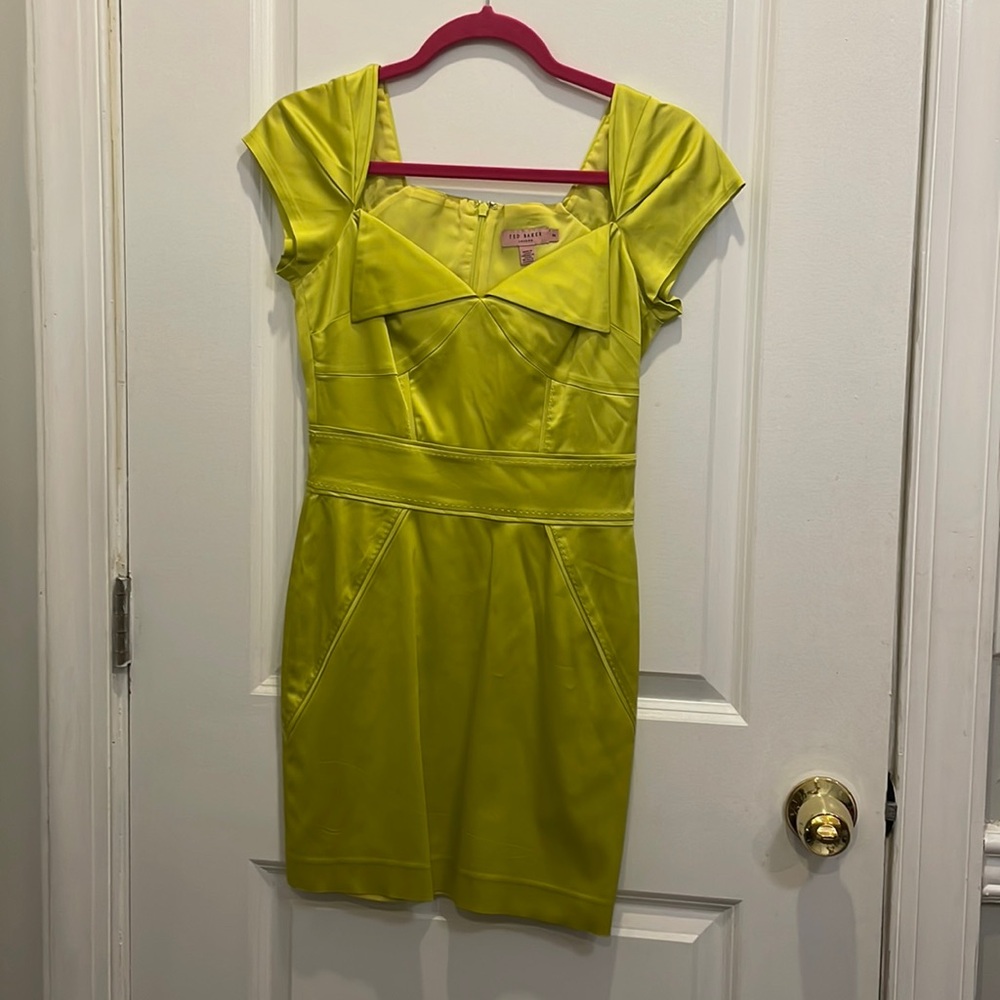 Ted Baker Lime-green dress (worn once)